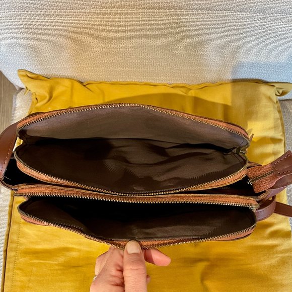 **SOLD** Able Leather Meron Crossbody Bag in Whiskey - Picture 6 of 7